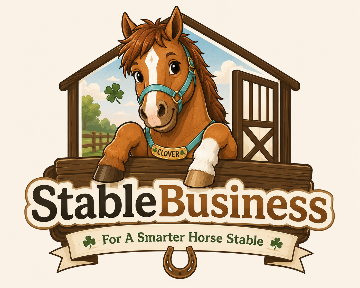 Clover the StableBusiness mascot